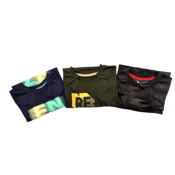 Lot of 3 All In Motion Boys Active T-Shirts Size Medium Short Sleeve Athletic - Picture 1 of 12